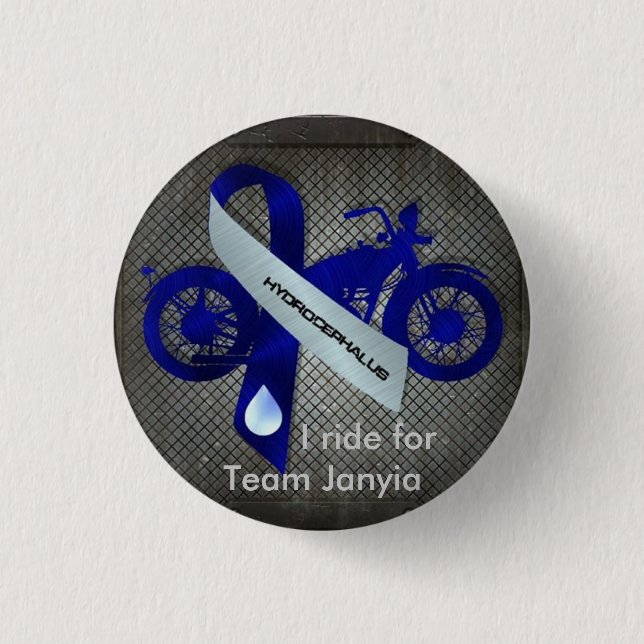 Badge Rond 2,50 Cm Je monte pour l'équipe Janyia (Devant)