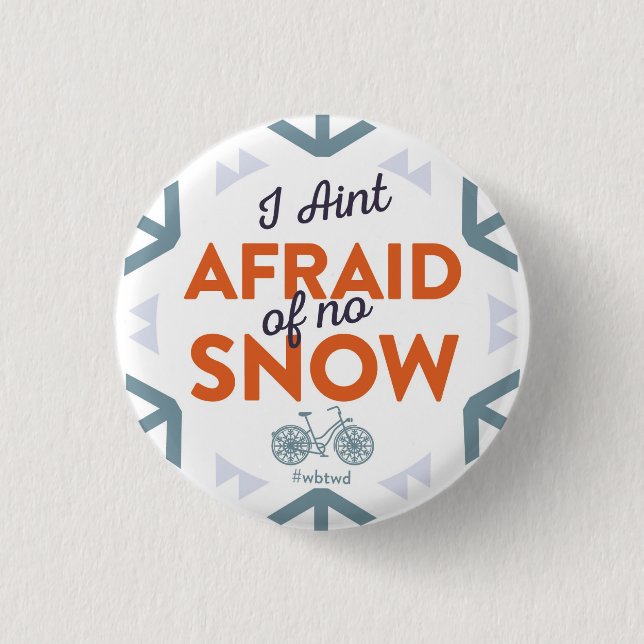 Badge Rond 2,50 Cm Je n'ai pas peur - petit Pin (Devant)