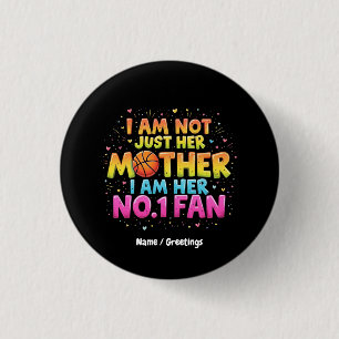 Badge Rond 2,50 Cm Je Ne Suis Pas Seulement Sa Mère, Je Suis Son Vent