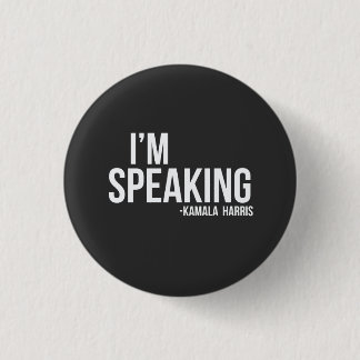 Badge Rond 2,50 Cm Je parle - Kamal Harris