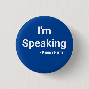 Badge Rond 2,50 Cm Je parle - Kamala Harris
