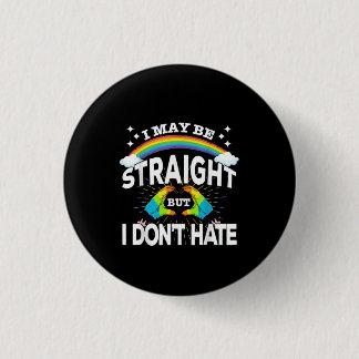 Badge Rond 2,50 Cm Je peux être droit, mais je ne déteste pas le cade