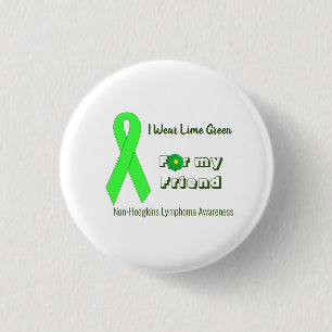 Badge Rond 2,50 Cm Je porte la conscience de lymphome non Hodgkinien