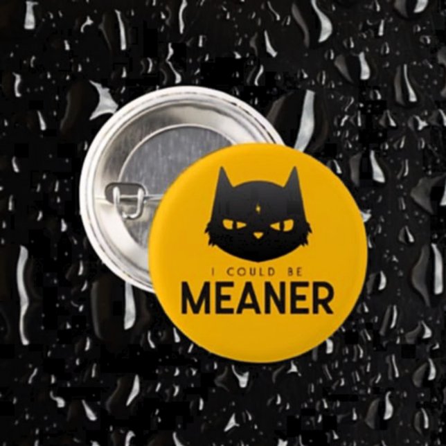Badge Rond 2,50 Cm Je Pourrais Être Sérieux | Bouton Chat en colère (Créateur téléchargé)