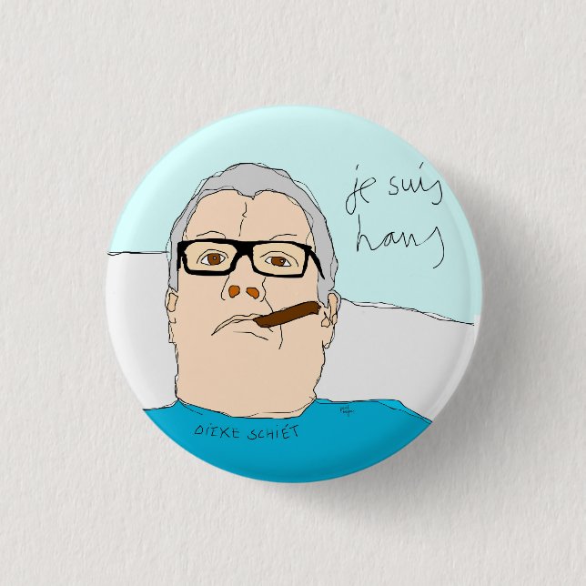 Badge Rond 2,50 Cm je suis hans (Devant)