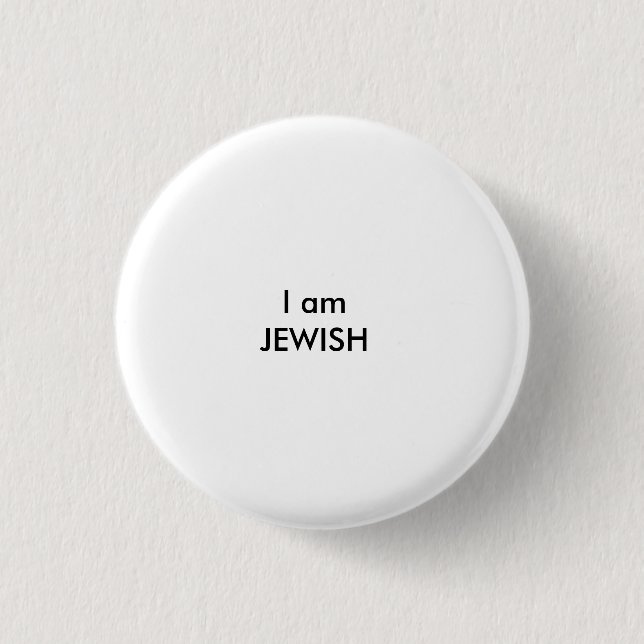 Badge Rond 2,50 Cm Je suis JUIF (Devant)