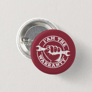 Badge Rond 2,50 Cm Je suis la garantie grand-père mécanicien père