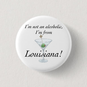 Badge Rond 2,50 Cm Je suis la LOUISIANE B