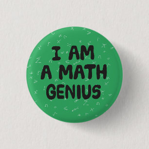 Badge Rond 2,50 Cm Je suis un étudiant en physique mathématique génie