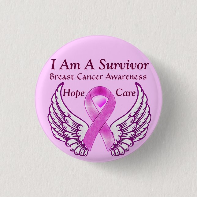 Badge Rond 2,50 Cm Je Suis Un Survivant_ (Devant)