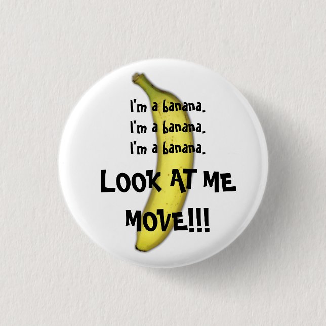 Badge Rond 2,50 Cm Je suis une banane (Devant)