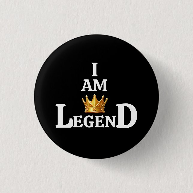 Badge Rond 2,50 Cm Je suis une légende (Devant)