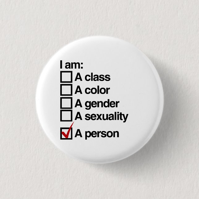 Badge Rond 2,50 Cm Je suis une personne (classe) (Devant)