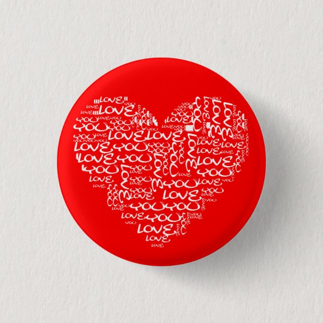 Badge Rond 2,50 Cm Je t'aime (Devant)