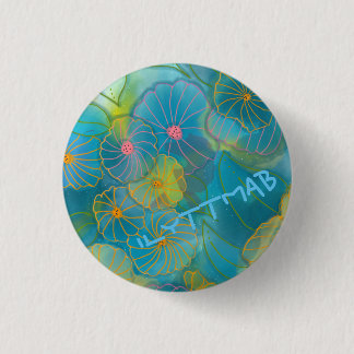 Badge Rond 2,50 Cm JE T'AIME À LA LUNE ET au bouton ARRIÈRE