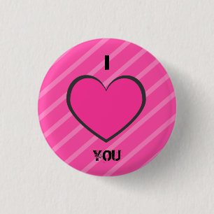 Badge Rond 2,50 Cm Je t'aime bouton