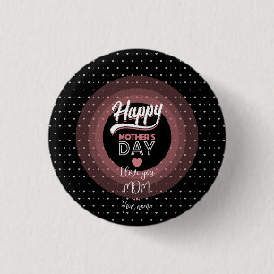 Badge Rond 2,50 Cm Je t'aime maman