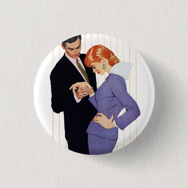 Badge Rond 2,50 Cm Je T'Aime, Maman Fille (Devant)