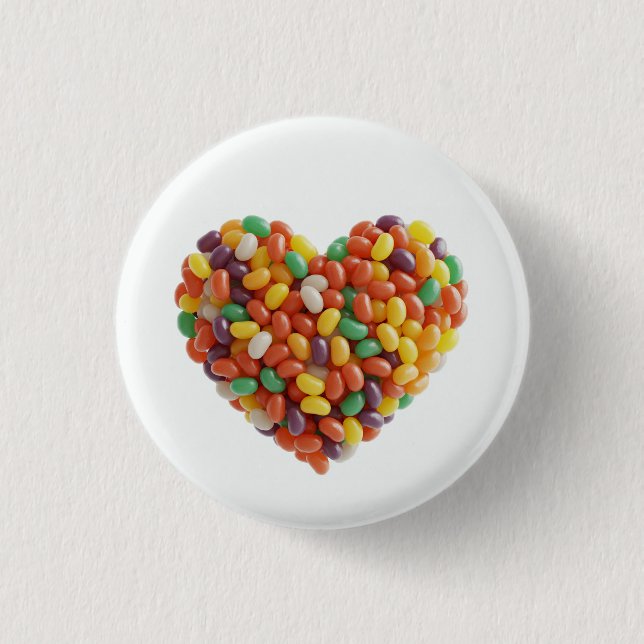 Badge Rond 2,50 Cm Jellybeans Heart (Devant)