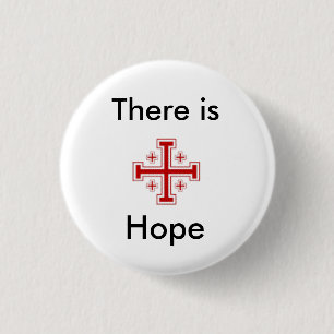 Badge Rond 2,50 Cm jerusalemcross%5B1%5D, là est, espoir