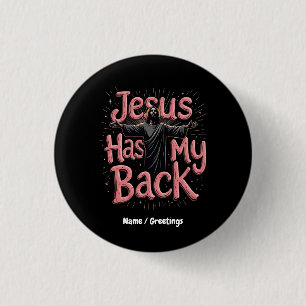 Badge Rond 2,50 Cm Jésus a ma foi, mon espérance, la puissance de la