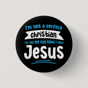 Badge Rond 2,50 Cm Jésus Hommes Femmes Enfants Amusant Chrétien Bible