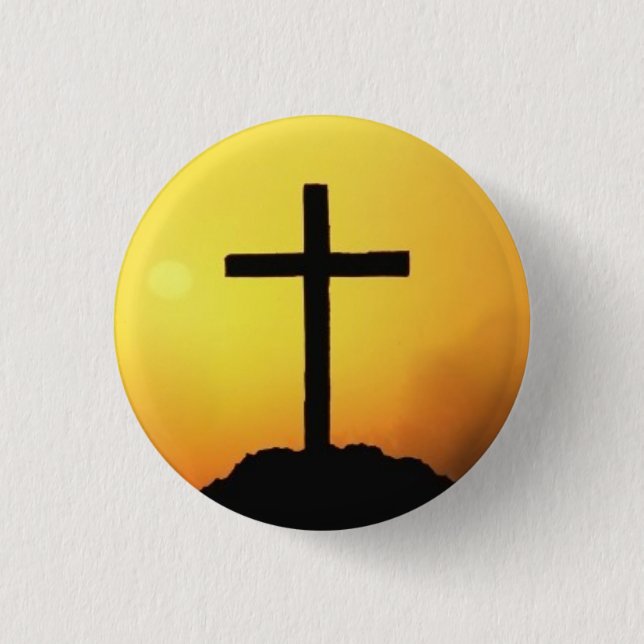 Badge Rond 2,50 Cm Jésus m'aime bouton (Devant)