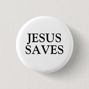 Badge Rond 2,50 Cm Jésus sauve