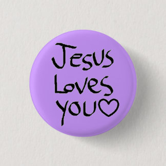 Badge Rond 2,50 Cm Jésus vous aime