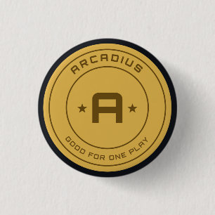 Badge Rond 2,50 Cm Jeton de jeu Arcadius Arcade