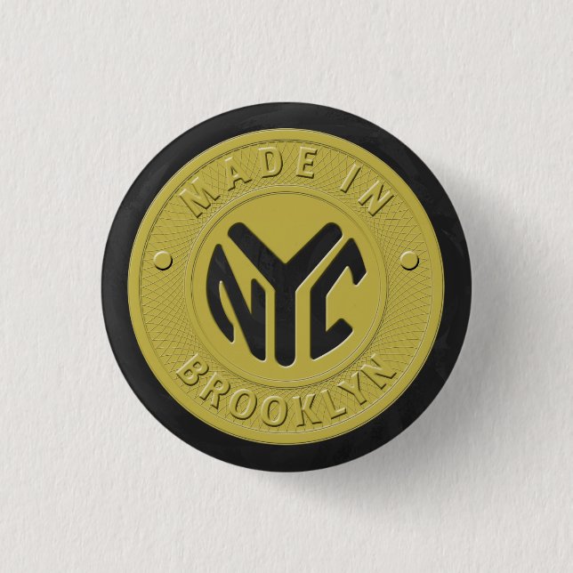 Badge Rond 2,50 Cm Jeton du métro Brooklyn (Devant)