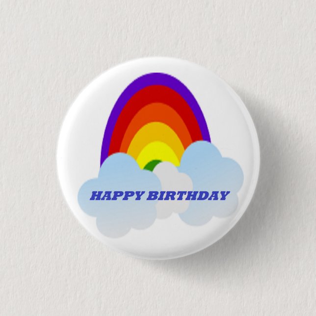 BADGE ROND 2,50 CM "JEUX ANNIVERSAIRE" RAINBOW (Devant)