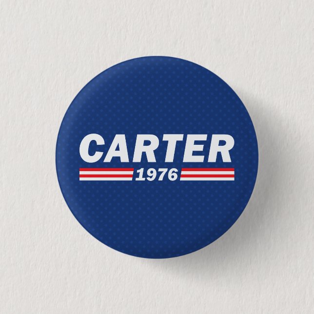 Badge Rond 2,50 Cm Jimmy Carter, Carter 1976 (Devant)