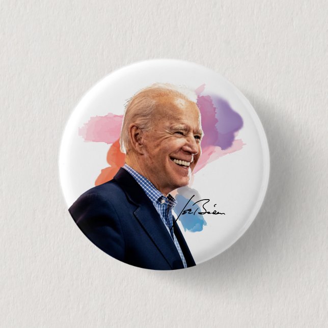 Badge Rond 2,50 Cm Joe Biden 2020 (Devant)