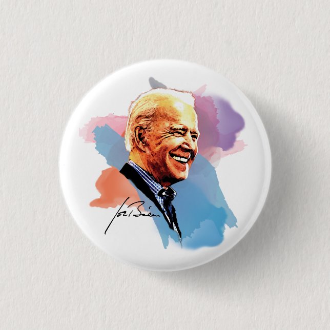 Badge Rond 2,50 Cm Joe Biden 2020 (Devant)