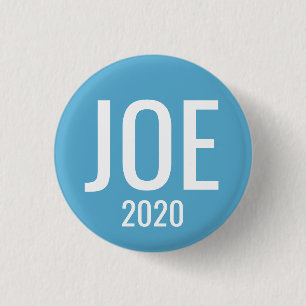 Badge Rond 2,50 Cm Joe Biden 2020 pour le président - Simple Blue Des