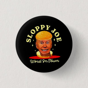 Badge Rond 2,50 Cm Joe Biden anti-président