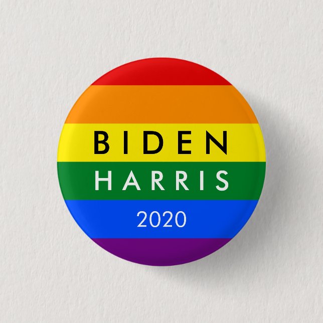 Badge Rond 2,50 Cm Joe Biden Kamala Harris 2020 (Devant)