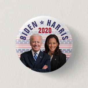 Badge Rond 2,50 Cm Joe Biden Kamala Harris 2020 Vice-Photos du Présid