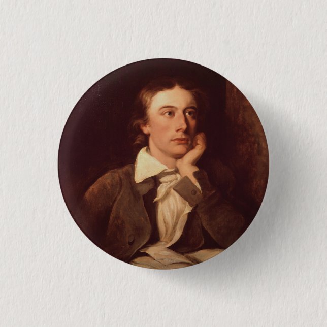 Badge Rond 2,50 Cm John Keats (Devant)