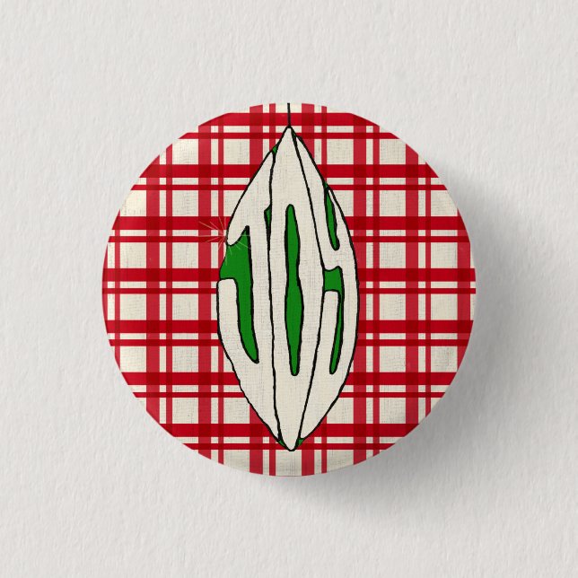 Badge Rond 2,50 Cm Joie d'ornement de vacances (Devant)