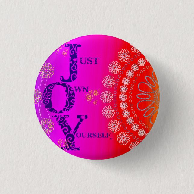 Badge Rond 2,50 Cm JOIE vibrante (Devant)