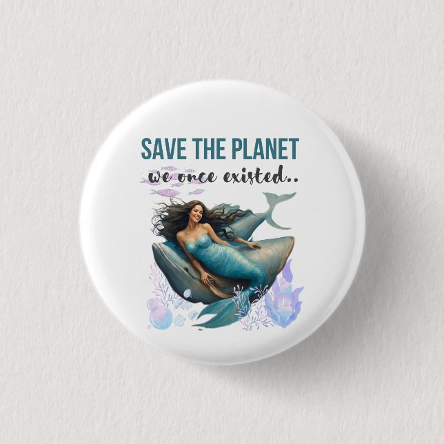 Badge Rond 2,50 Cm Join the Movement: Save the Planet with Every Purc (Devant)