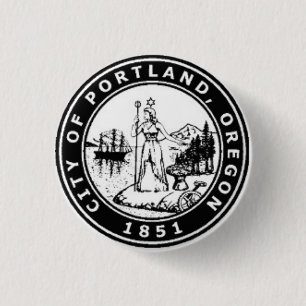 Badge Rond 2,50 Cm Joint de Portland, Orégon