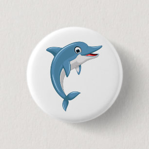 Badge Rond 2,50 Cm Joli dessin animé de baleine - 67000