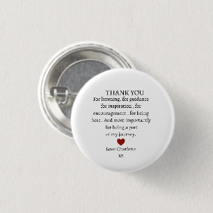 Badge Rond 2,50 Cm joli merci personnalisé d'amour