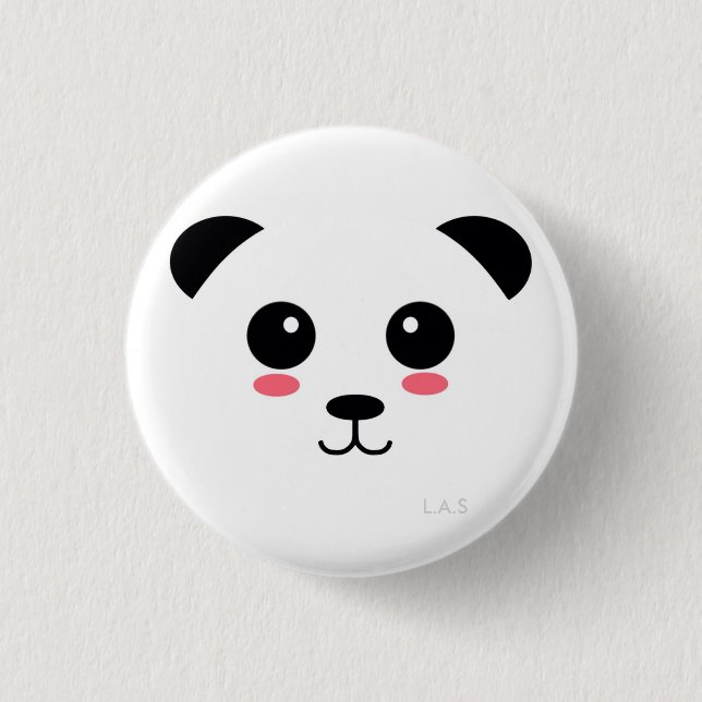 Badge Rond 2,50 Cm Joli panda (Devant)