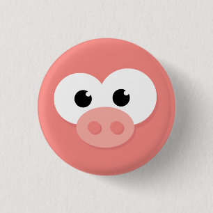 Badge Rond 2,50 Cm  Joli Petit Cochon De Cochon.