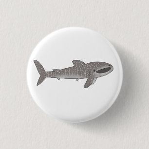 Badge Rond 2,50 Cm Joli requin-baleine