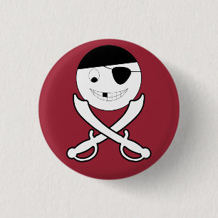 Badge Rond 2,50 Cm Jolly roger convivial